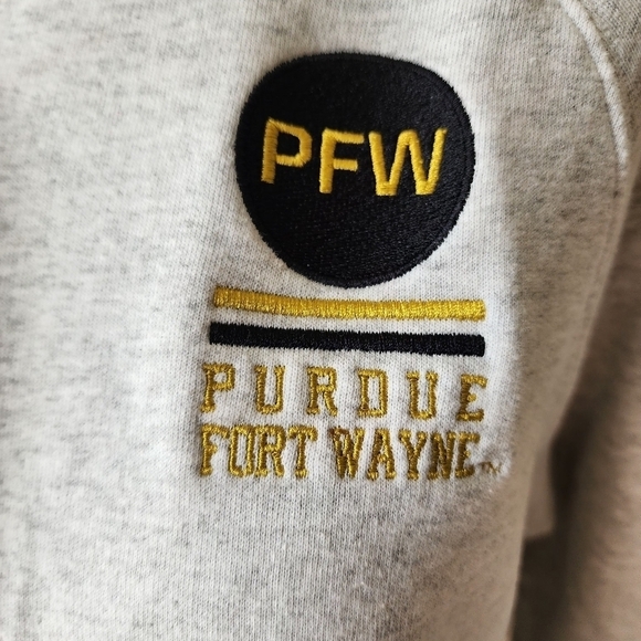 Purdue Fort Wayne Quarter Zip Gray Women's Pull-Over Sz L. - Picture 3 of 8